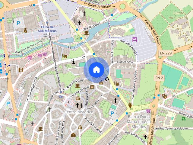 Apartamento novo equipado e mobilado no centro de Viseu