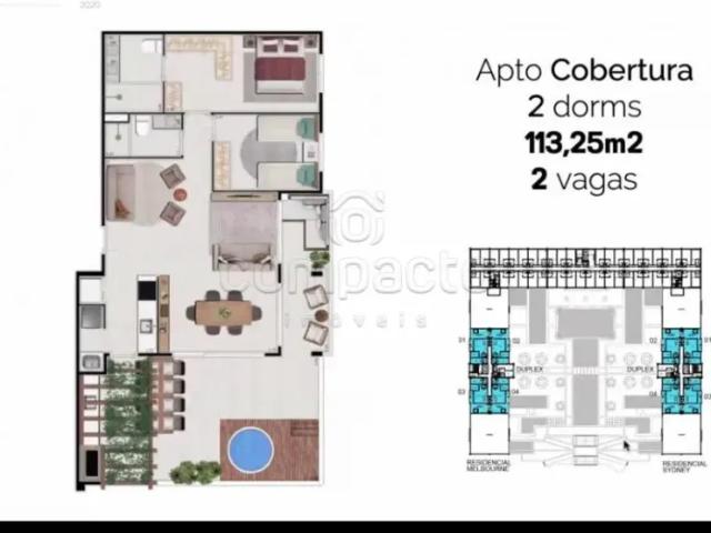 Apartamento na Zona Sul 2 Dormitórios 1 Suíte | Sacada | Planejados | Complexo com Lojas e Restaur