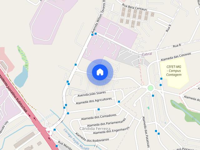 Apartamento para Aluguel Cabral, 2 Quartos, 42 m² Contagem