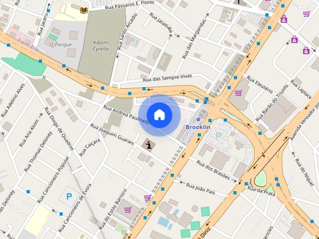 Apartamento para Aluguel Brooklin, 1 Quarto, 29 m² São Paulo