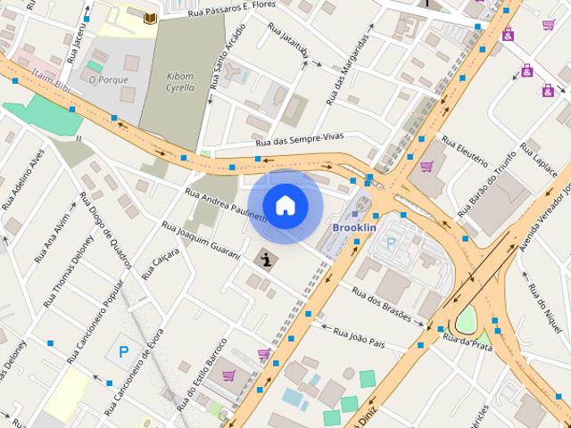 Apartamento para Aluguel Brooklin, 1 Quarto, 29 m² São Paulo