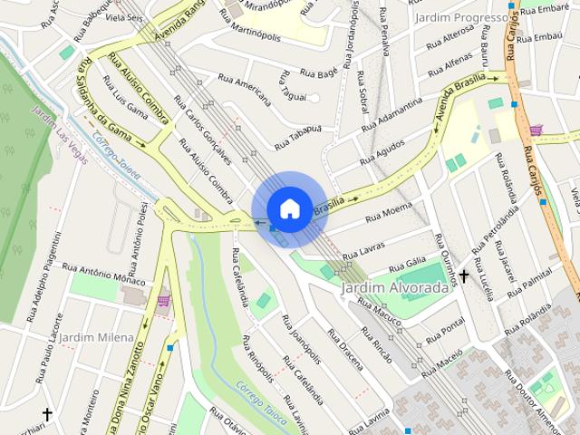 Apartamento para Aluguel Jardim Alvorada, 1 Quarto, 20 m² Santo André