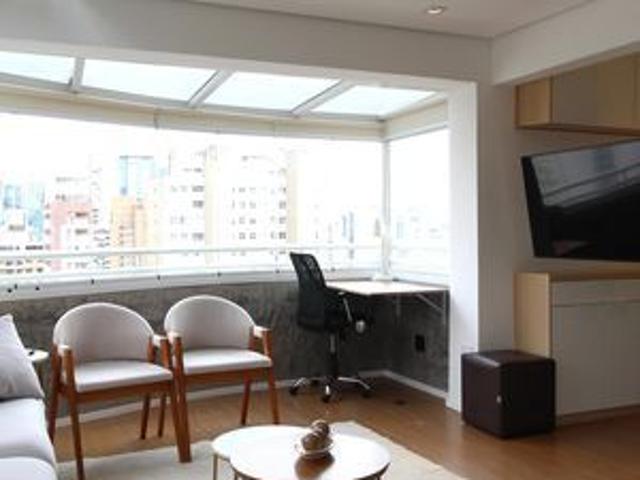 Apartamento para alugar com 90m², 1 quarto e 2 vagas