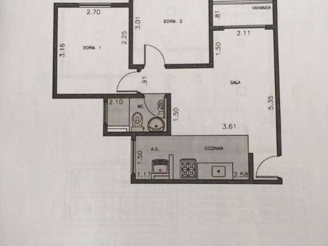 Apartamento para Alugar, Jardim Primavera, Boituva, 47m² área util, R$ 1.100 | PI: 2296971