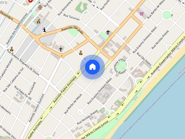 Apartamento para LOCAÇÂO em frente ao MAR na cidade de PERUÍBE