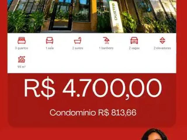 Apartamento para Locação em Aracaju/SE Farolândia 3 Quartos