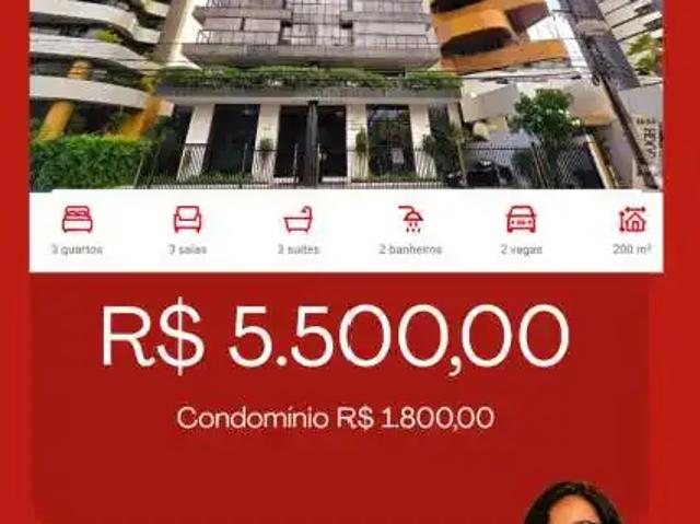 Apartamento para Locação em Aracaju/SE Jardins 3 Quartos