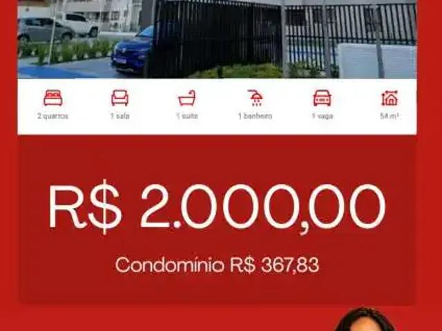 Apartamento para Locação em Aracaju/SE Luzia 2 Quartos
