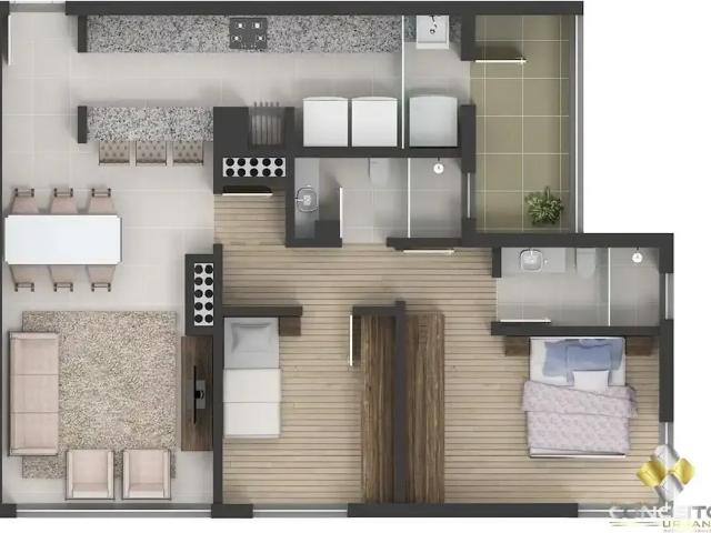 Apartamento para Locação em Bento Gonçalves/RS São Francisco 2 Quartos