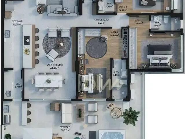 Apartamento para Locação em Florianópolis/SC Canto 3 Quartos