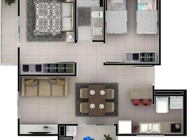 Apartamento para Locação em Joinville/SC Iririú 2 Quartos