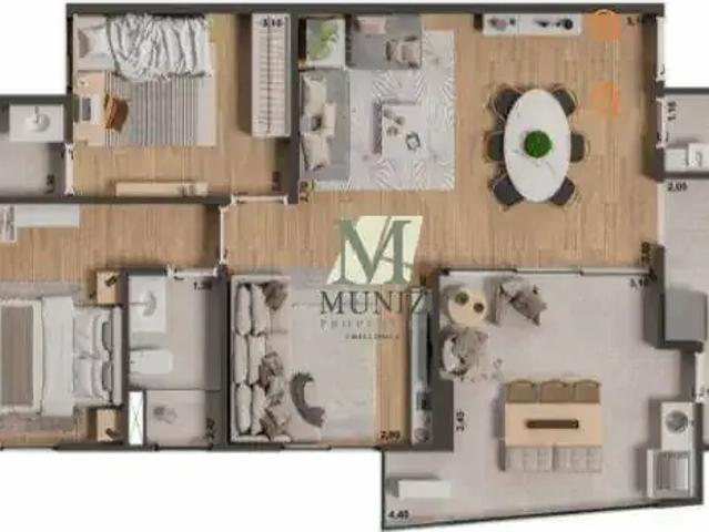 Apartamento para Locação em Paulínia/SP Morumbi 3 Quartos