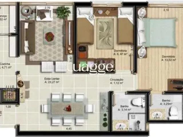 Apartamento para Locação em Porto Alegre/RS Tristeza 3 Quartos