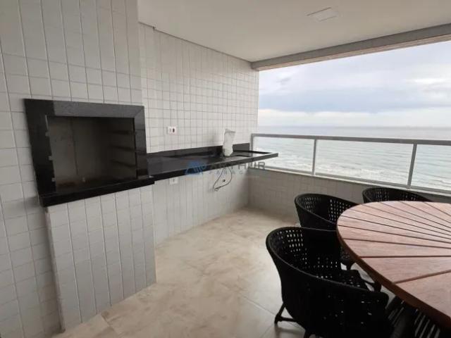 Apartamento para locação em Praia Grande na Vila Caiçara, frente mar 3 quartos