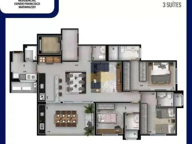 Apartamento para Locação em Rio Claro/SP Saúde 3 Quartos