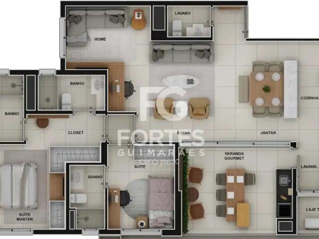 Apartamento para Locação em Ribeirão Preto/SP Jardim Olhos d'Água 2 Quartos