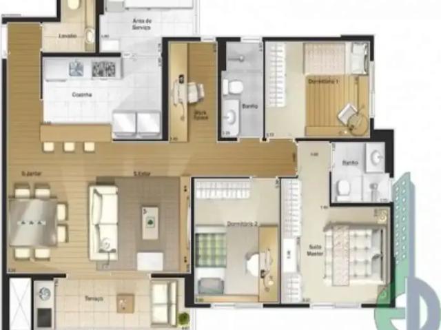Apartamento para Locação em São Caetano do Sul/SP Boa Vista 4 Quartos