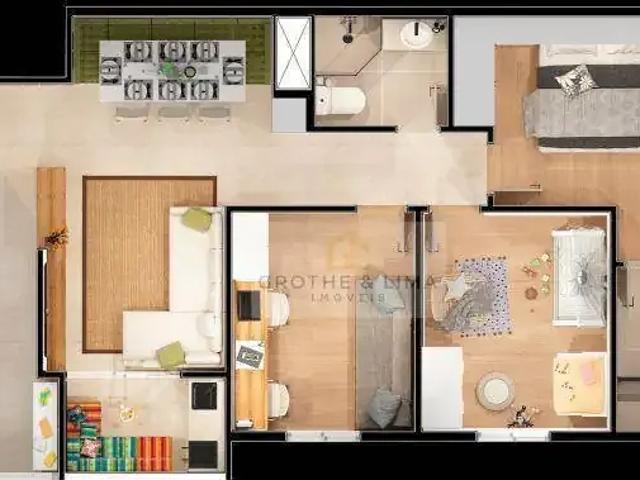 Apartamento para Locação em São José dos Campos/SP Parque Residencial Flamboyant 3 Quartos