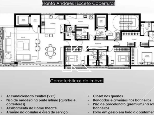 Apartamento para Locação em São Paulo/SP Jardim Paulista 3 Quartos