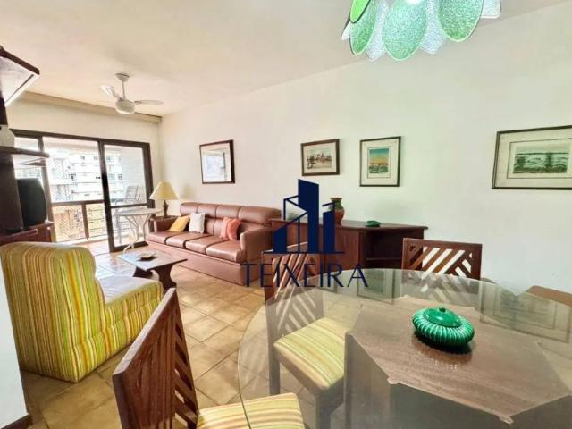 Apartamento para locação na praia das pitangueiras, 03 dormitorios, vaga de garagem e lazer