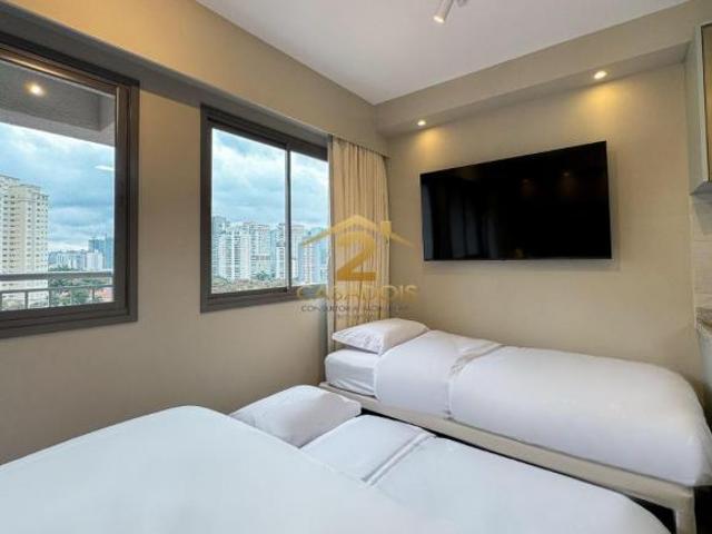 Apartamento para venda de 24 m² AU, studio mobiliado no Brooklin