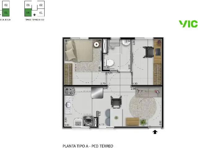 Apartamento para Venda em Maracanaú/CE Pajuçara 2 Quartos