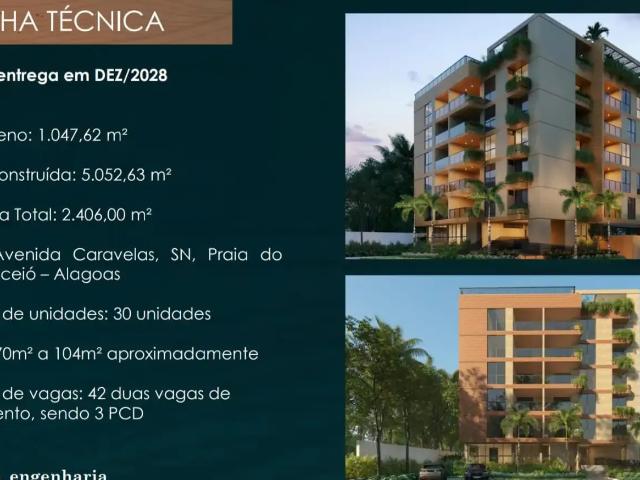 Apartamento para Venda em Marechal Deodoro/AL Praia do Francês 3 Quartos