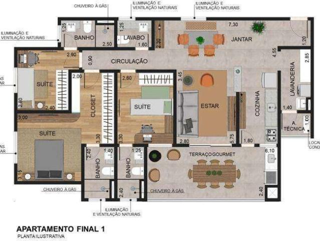 Apartamento para Venda em Mauá/SP Vila Bocaina 3 Quartos