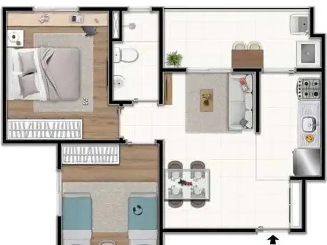 Apartamento para Venda em Mogi das Cruzes/SP Mogi Moderno 2 Quartos