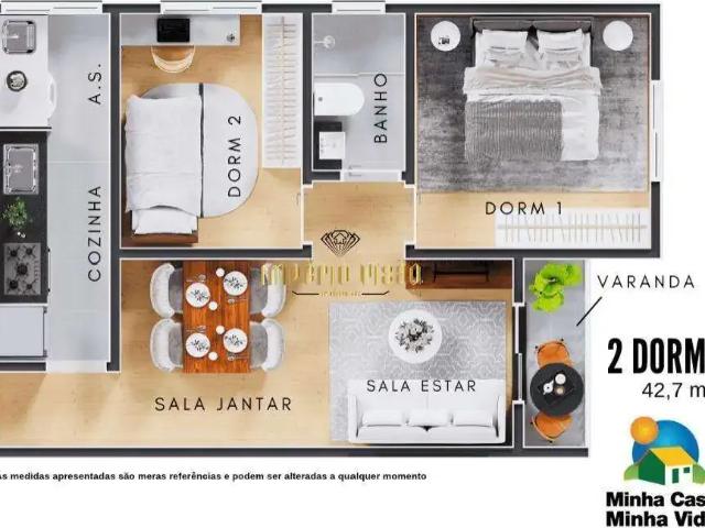 Apartamento para Venda em Mogi das Cruzes/SP Conjunto Habitacional Ana Paula 2 Quartos