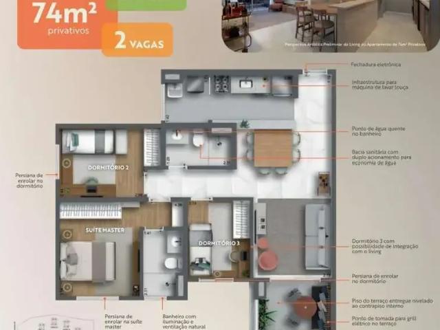 Apartamento para Venda em Mogi das Cruzes/SP Jardim São Pedro 2 Quartos