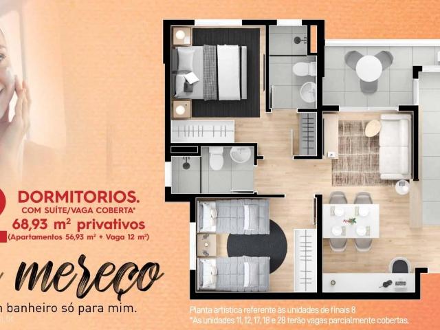 Apartamento para Venda em Mogi das Cruzes/SP Vila Oliveira 2 Quartos
