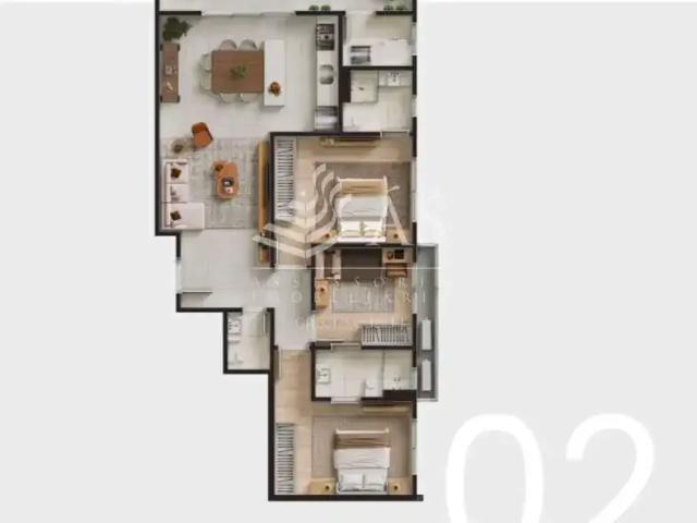 Apartamento para Venda em Navegantes/SC Centro 3 Quartos