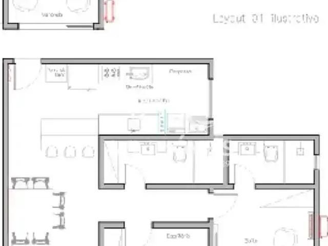 Apartamento para Venda em Navegantes/SC Centro 2 Quartos