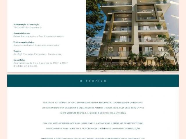 Apartamento para Venda em Niterói/RJ Camboinhas 3 Quartos