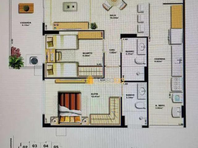 Apartamento para Venda em Niterói/RJ Santa Rosa 2 Quartos