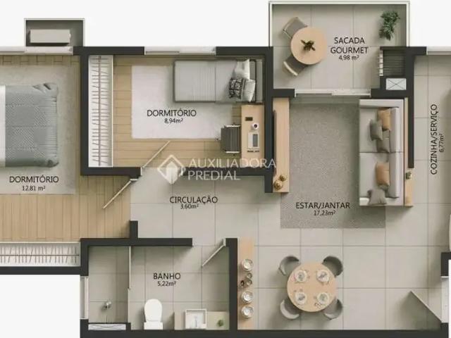 Apartamento para Venda em Novo Hamburgo/RS Ouro Branco 2 Quartos