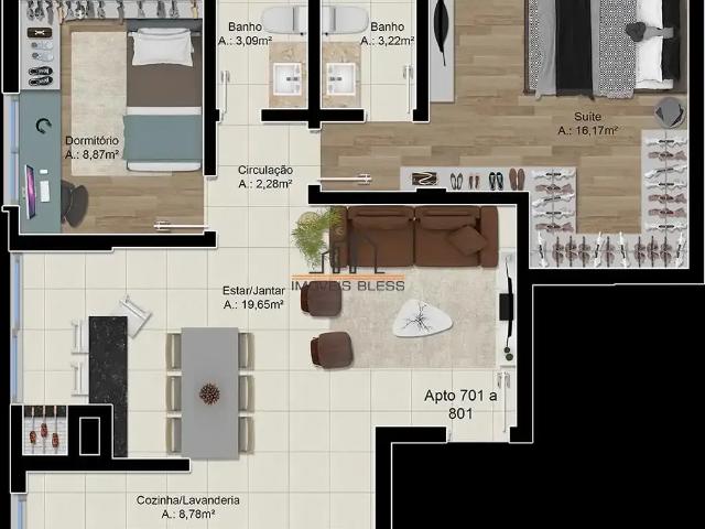 Apartamento para Venda em Novo Hamburgo/RS Pátria Nova 2 Quartos