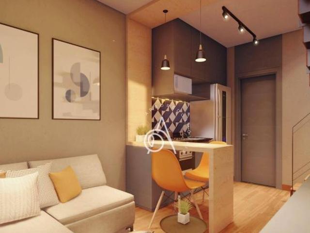 Apartamento para venda em Novo Mundo de 28.00m² com 1 Quarto