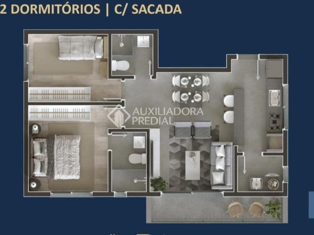 Apartamento para Venda em Osório/RS Bosque do Albatroz 2 Quartos