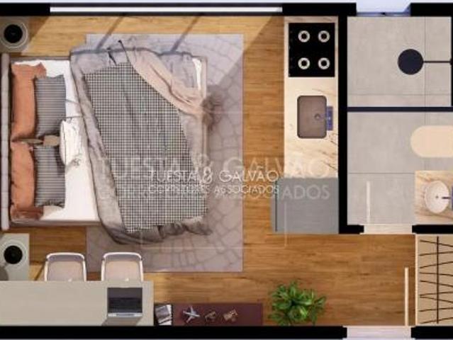 Apartamento para venda em Água Verde de 17.00m² com 1 Quarto