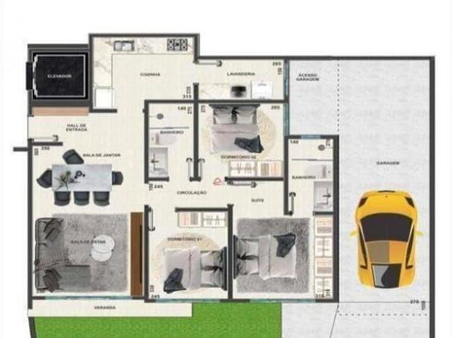 Apartamento para venda em Alphaville, Sorriso