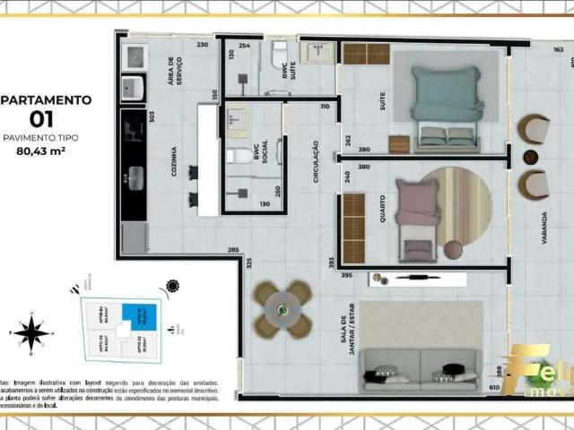 Apartamento para Venda em Anchieta/ES Iriri 2 Quartos