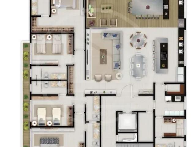 Apartamento para Venda em Aquiraz, Porto das dunas, 4 dormitórios, 4 suítes, 5 banheiros, 4 vagas