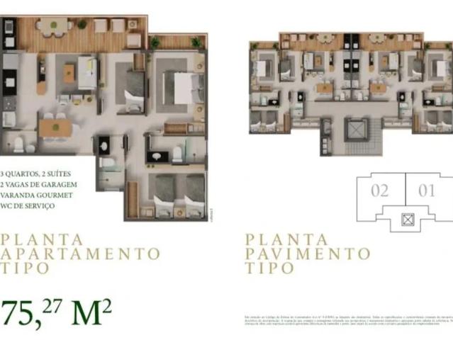 Apartamento para Venda em Aquiraz/CE Porto das Dunas 3 Quartos