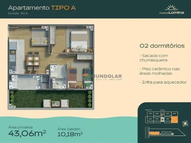Apartamento para Venda em Araucária/PR Costeira 2 Quartos