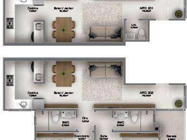 Apartamento para Venda em Balneário Camboriú/SC Nações 2 Quartos