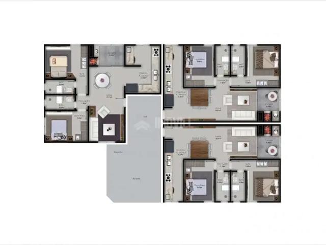 Apartamento para Venda em Balneário Camboriú/SC Ariribá 2 Quartos
