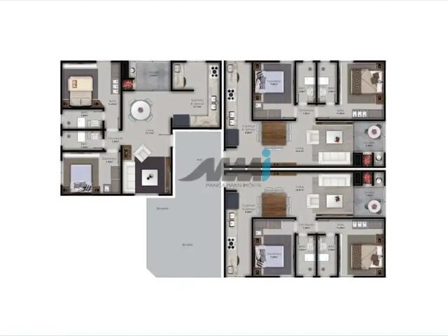 Apartamento para Venda em Balneário Camboriú/SC Ariribá 2 Quartos