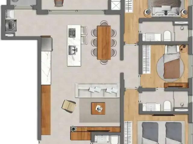 Apartamento para Venda em Balneário Rincão/SC Centro 3 Quartos